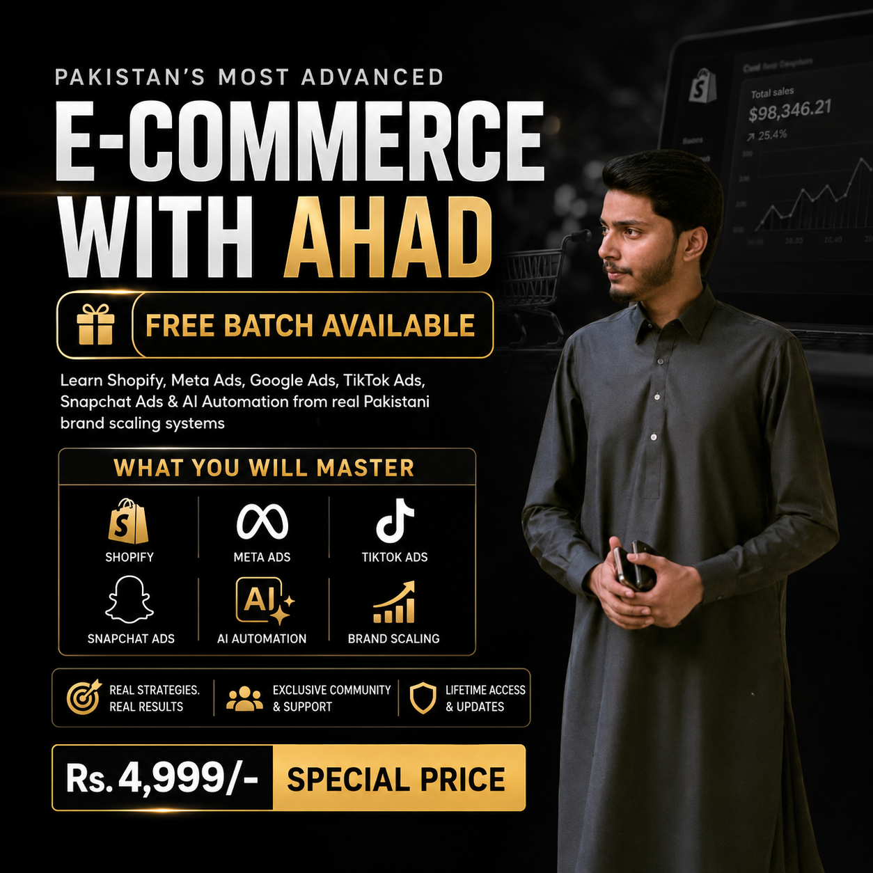Complete Online Ecommerce Course With Lifetime Mentorship